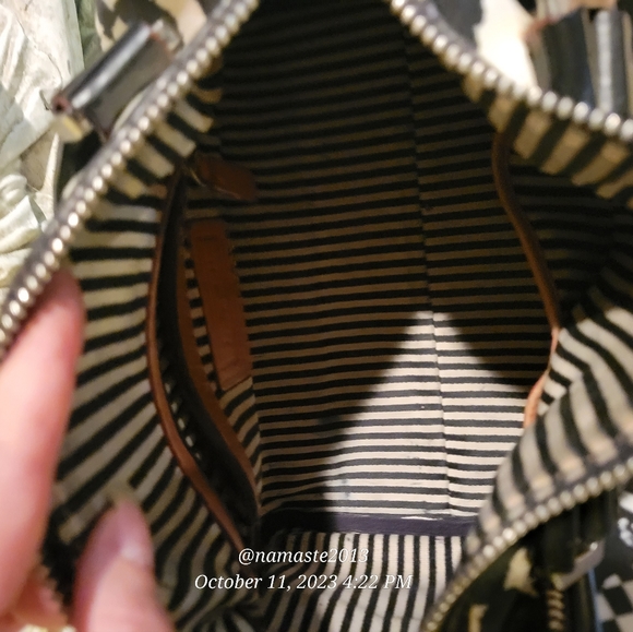 L.A.M.B. by Gwen Stefani Bristol Dartboard Satchel Luxury Designer Bag #582 - Picture 8 of 16